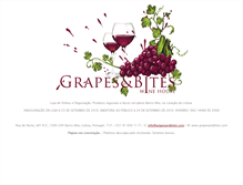 Tablet Screenshot of grapesandbites.com